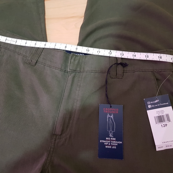 NWT Chaps cropped trouser size:12P - Picture 8 of 8